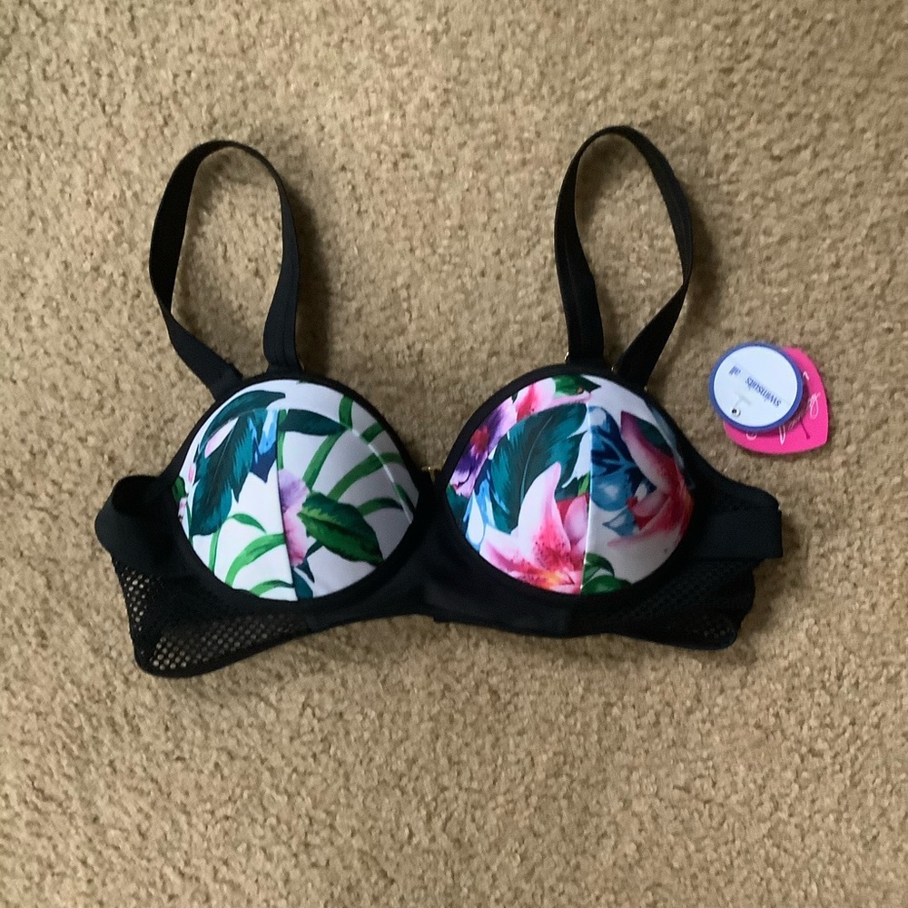 Swimsuits for All Floral Bikini Top